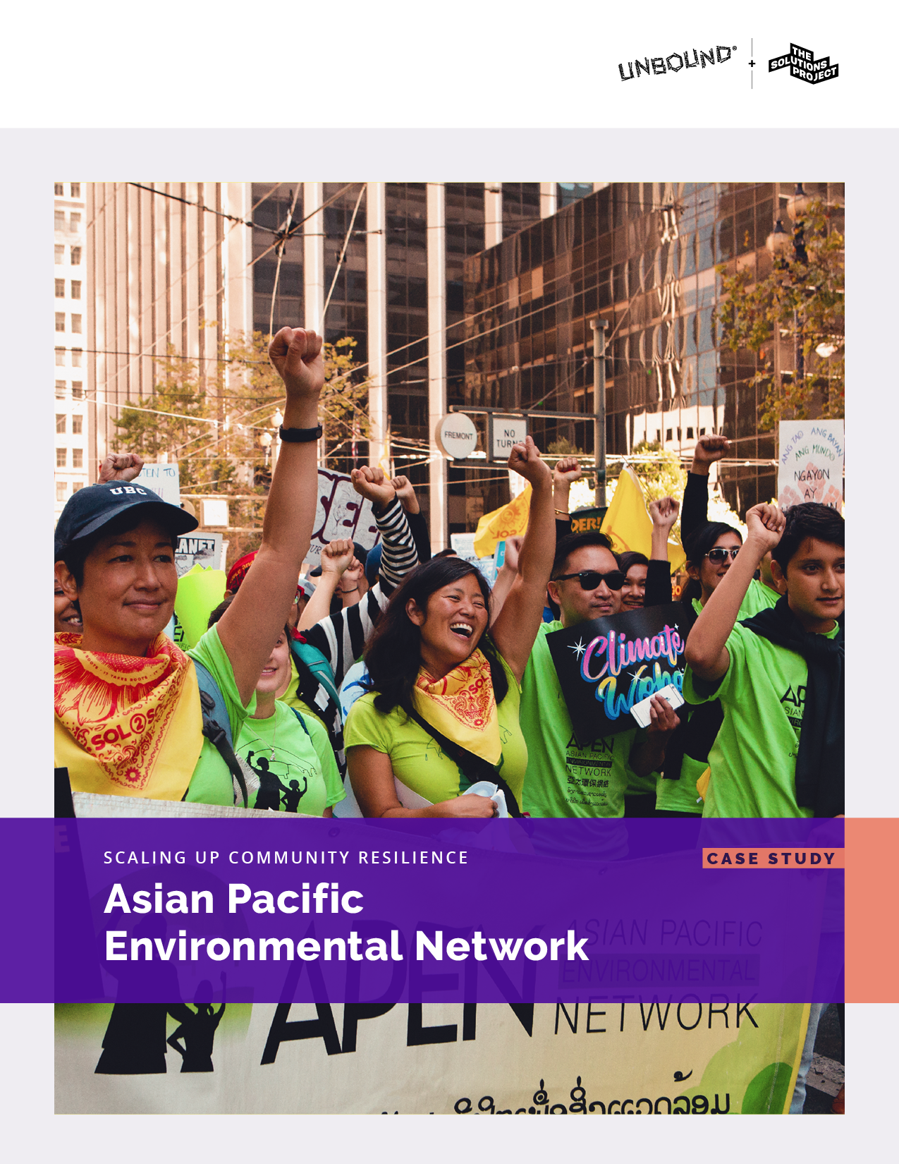 Group of happy people with fist raised in the air